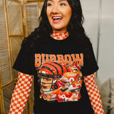 90's Joe Cincinnati Football Tee - Black