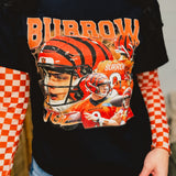 90's Joe Cincinnati Football Tee - Black