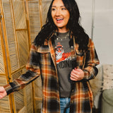 Cincinnati Football Tiger Flannel - Black/Orange Multi