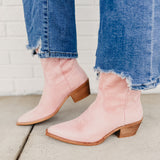 Claire Western Boot - Light Pink