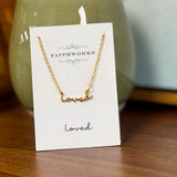 Word Pendant Chain Link Necklaces