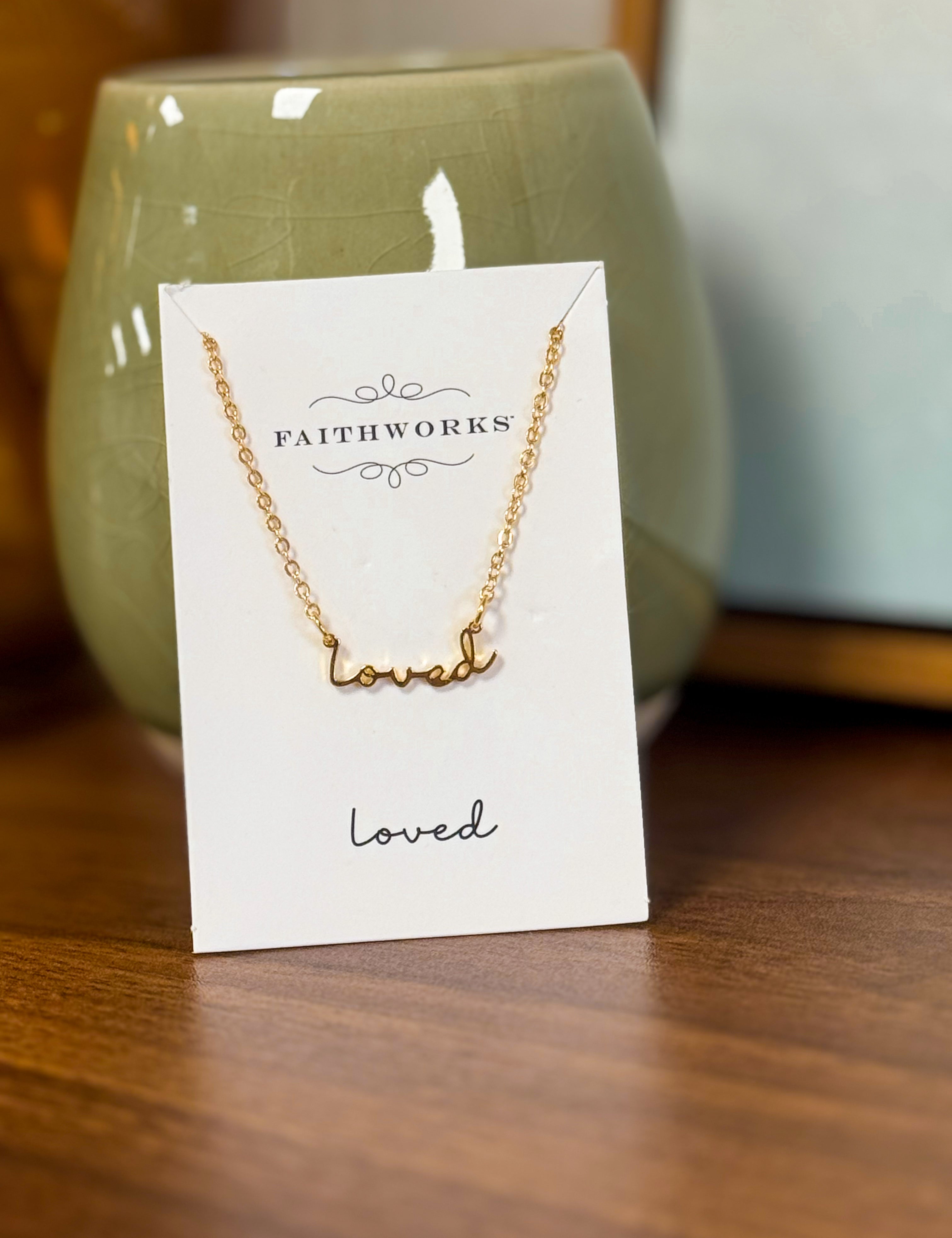 Word Pendant Chain Link Necklaces - Lace and Grace Boutique