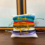 Woven Multi-Strap Cross Charm Bracelets - Lace and Grace Boutique