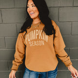 Pumpkin Season Oversized Sweatshirt - Pecan