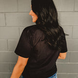 Boo Stacked Graphic Tee - Black - Lace and Grace Boutique