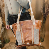 Bedstu Amelie Handcrafted Leather Bag - Nectar Lux Tan Rustic