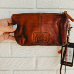 American Darling Woven Leather Wristlet - Lace and Grace Boutique