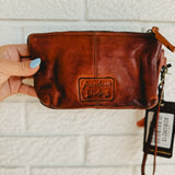 American Darling Woven Leather Wristlet - Lace and Grace Boutique