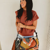 American Darling Wool & Leather Crossbody - Lace and Grace Boutique