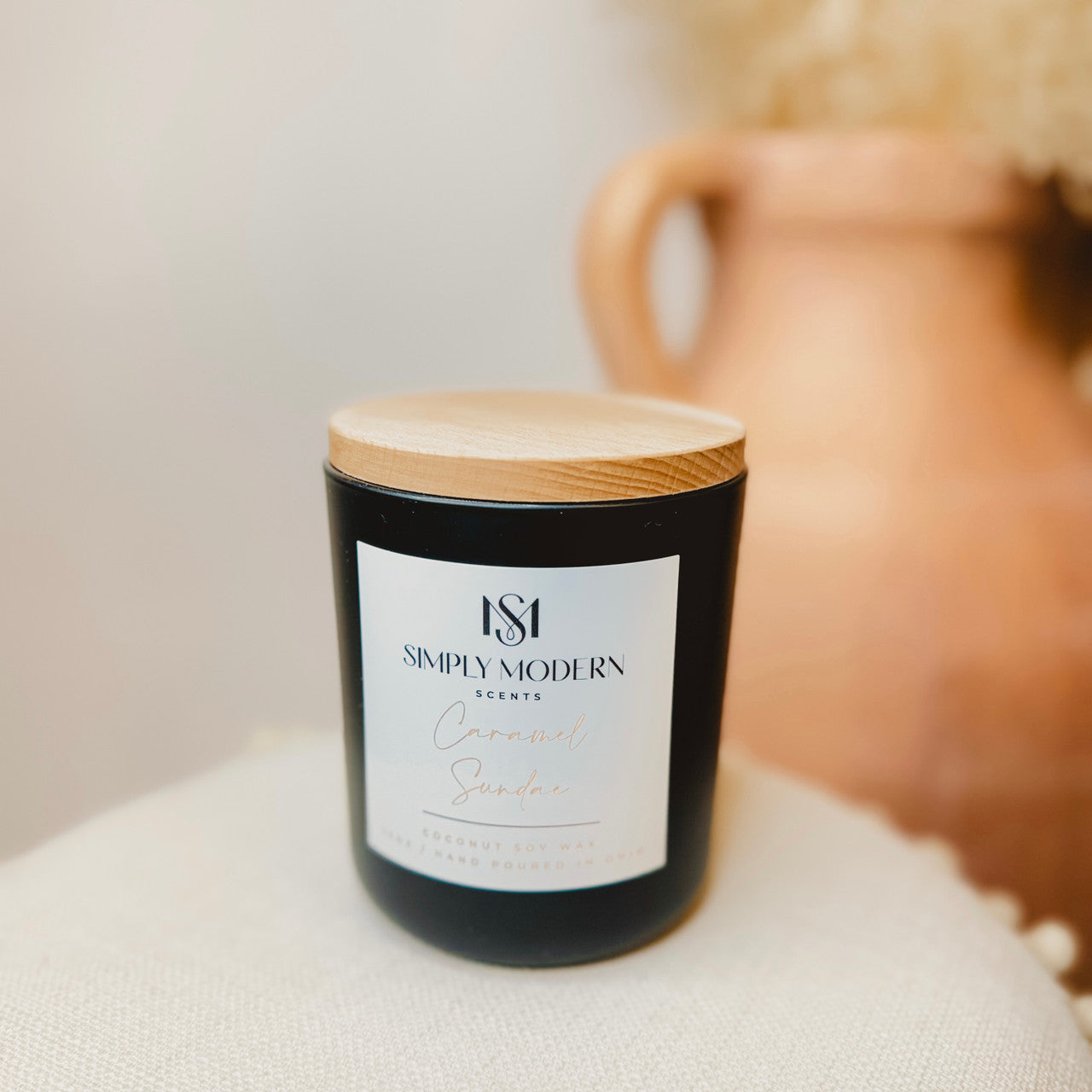 Simply Modern Soy Wax Candle - Caramel Sundae - Lace and Grace Boutique