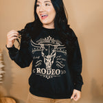 Welcome To The Rodeo Mineral Sweatshirt - Mineral Black - Lace and Grace Boutique