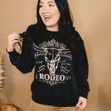 Welcome To The Rodeo Mineral Sweatshirt - Mineral Black - Lace and Grace Boutique