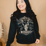 Welcome To The Rodeo Mineral Sweatshirt - Mineral Black - Lace and Grace Boutique