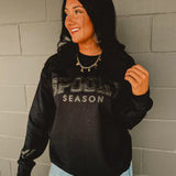 Spooky Season Puff Crewneck Sweatshirt - Black