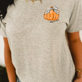Simply Southern Pumpkin Bow Graphic Tee - Grey
