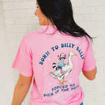Simply Southern Dilly Dally Goose Tee - Pink - Lace and Grace Boutique