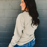 Pigment-Dyed Quarter Zip Pullover - Pigment Cement