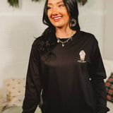 Simply Southern Coffee Long Sleeve Tee - Black