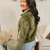 Simply Southern Soft Button Up Pullover - Olive
