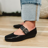 The Soho Buckle Ballet Flat - Black