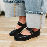 The Soho Buckle Ballet Flat - Black