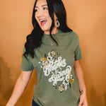 Thanks & Giving Graphic Tee - Olive - Lace and Grace Boutique