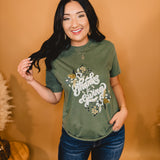 Thanks & Giving Graphic Tee - Olive - Lace and Grace Boutique