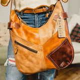 BedStu Argus Shoulder Bag - Cafe Latte Rustic