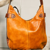 BedStu Argus Shoulder Bag - Cafe Latte Rustic