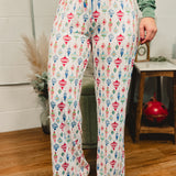 Vintage Ornaments Pajama Pant - White Multi