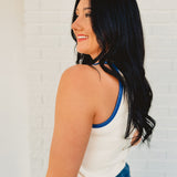 Snow Washed Ribbed Tank - Bone