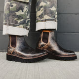 Bedstu Novel II Chelsea Boot - Black Lux Tan Rustic