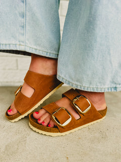 Birkenstock Arizona Big Buckle Sandal - Cognac - Lace and Grace Boutique