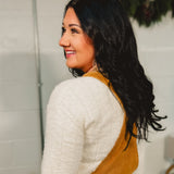 Corduroy Mineral Washed Flare Overall - Camel