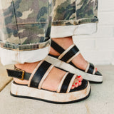 Bedstu Vice Platform Sandal - Black Rustic Nectar Lux