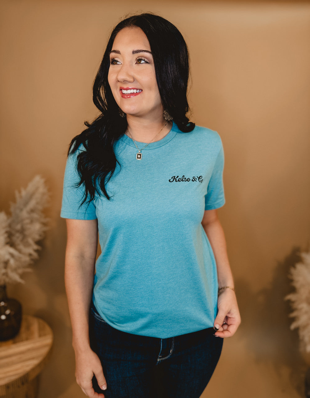 Save A Farmer Tee - Blue - Lace and Grace Boutique