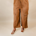 Ready When You Are Cargo Pants - Deep Camel - Lace and Grace Boutique