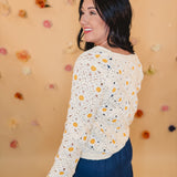 Daisy Crochet Cardigan - Butter Cream