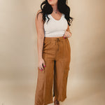 Ready When You Are Cargo Pants - Deep Camel - Lace and Grace Boutique