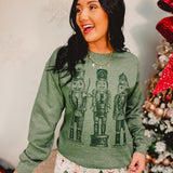 Monochrome Nutcracker Sweatshirt - Forest - Lace and Grace Boutique