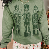 Monochrome Nutcracker Sweatshirt - Forest - Lace and Grace Boutique