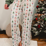 Nutcracker Waltz Pajama Pants - White Multi - Lace and Grace Boutique