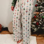 Nutcracker Waltz Pajama Pants - White Multi - Lace and Grace Boutique