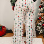 Nutcracker Waltz Pajama Pants - White Multi - Lace and Grace Boutique