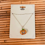 Dainty Layered Pumpkin Necklace - Lace and Grace Boutique