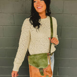 Bedstu Venice Beach Crossbody Bag - Tan Forest Rustic