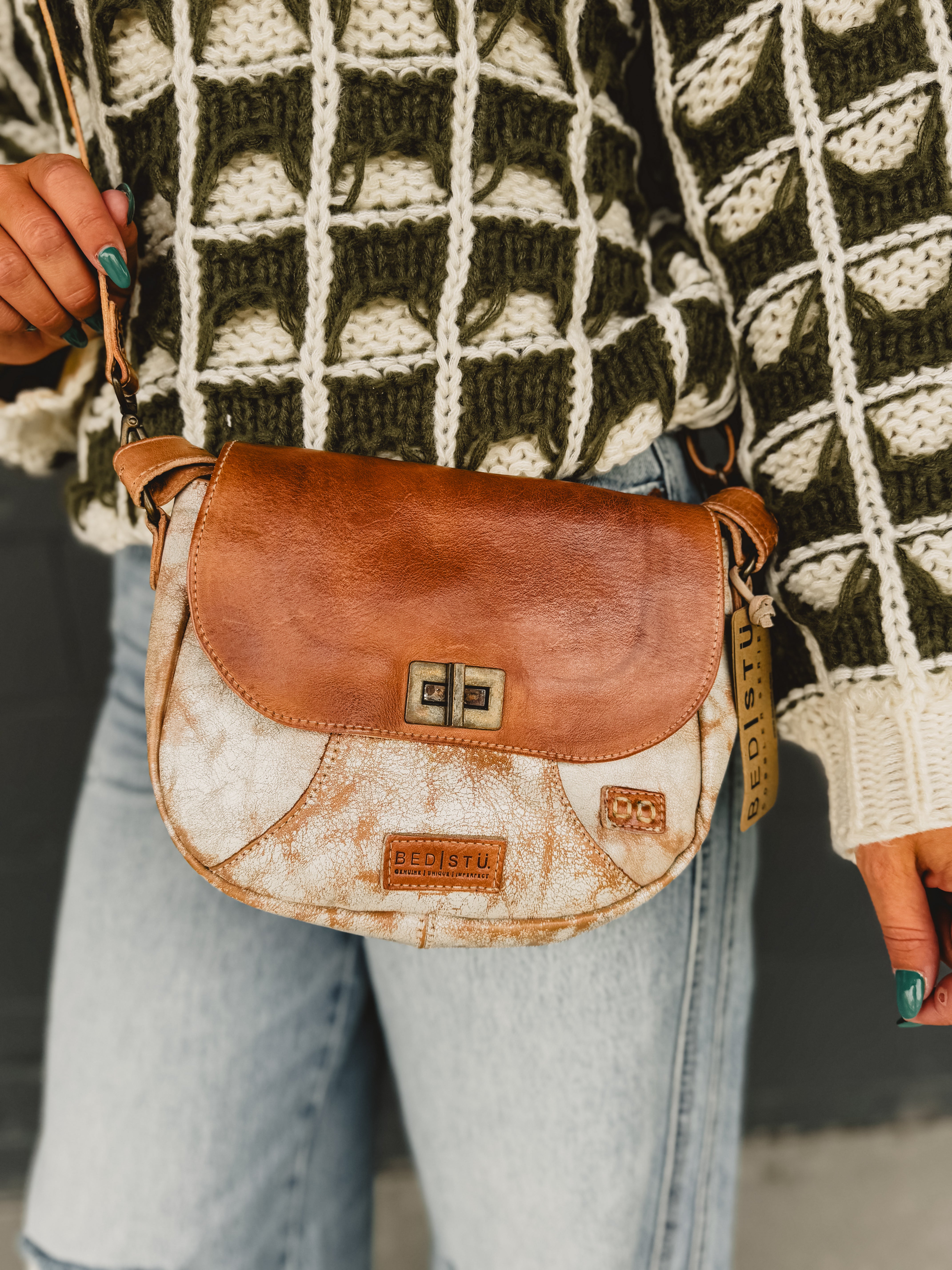 Bedstu Elect Crossbody Bag - Nectar Lux Tan Rustic - Lace and Grace Boutique