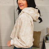 Camo Cropped Hoodie Top