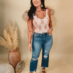 All Dressed Up Sheer Lace Top - Mauve - Lace and Grace Boutique