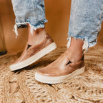 Bedstu Hermione Slip On Sneaker - Tan Rustic Mason BFS - Lace and Grace Boutique